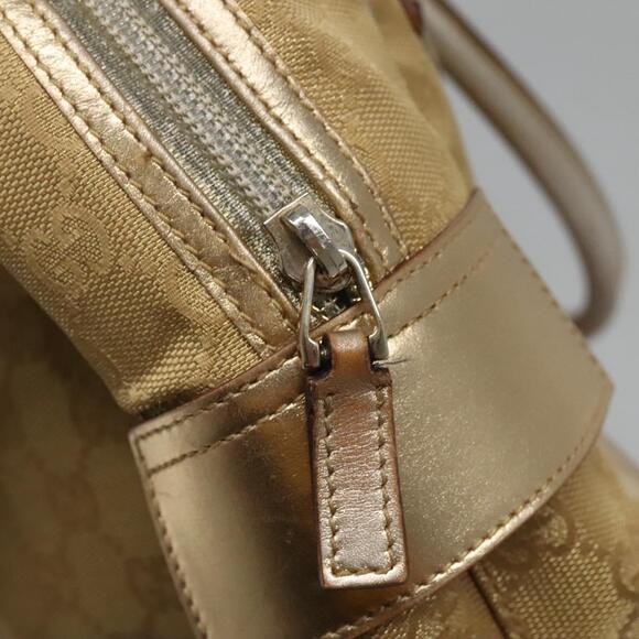 GUCCI GG Canvas Hand Bag Gold Tone 002 002 - Picture 15 of 16